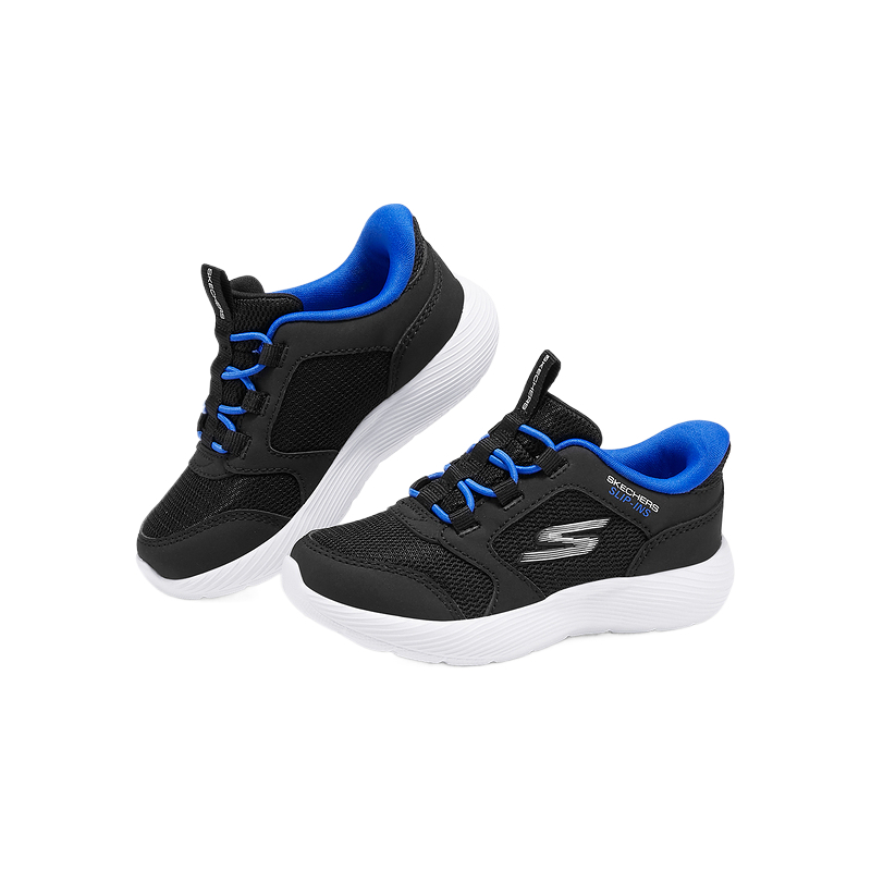 Низкие детские кроссовки для мальчиков и малышей Skechers Kids, черный — фото 4