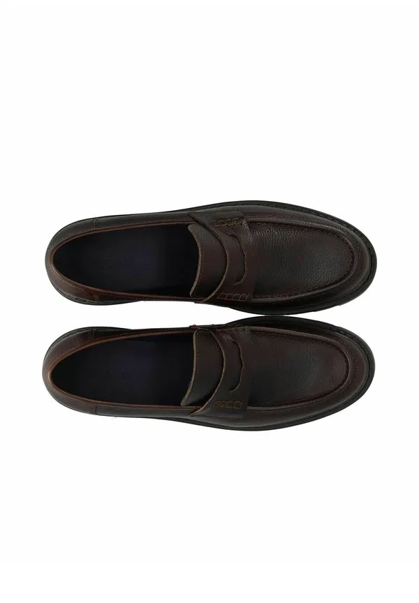 Лоферы penny loafer biajeff без шнурков Bianco, Brown — фото 3