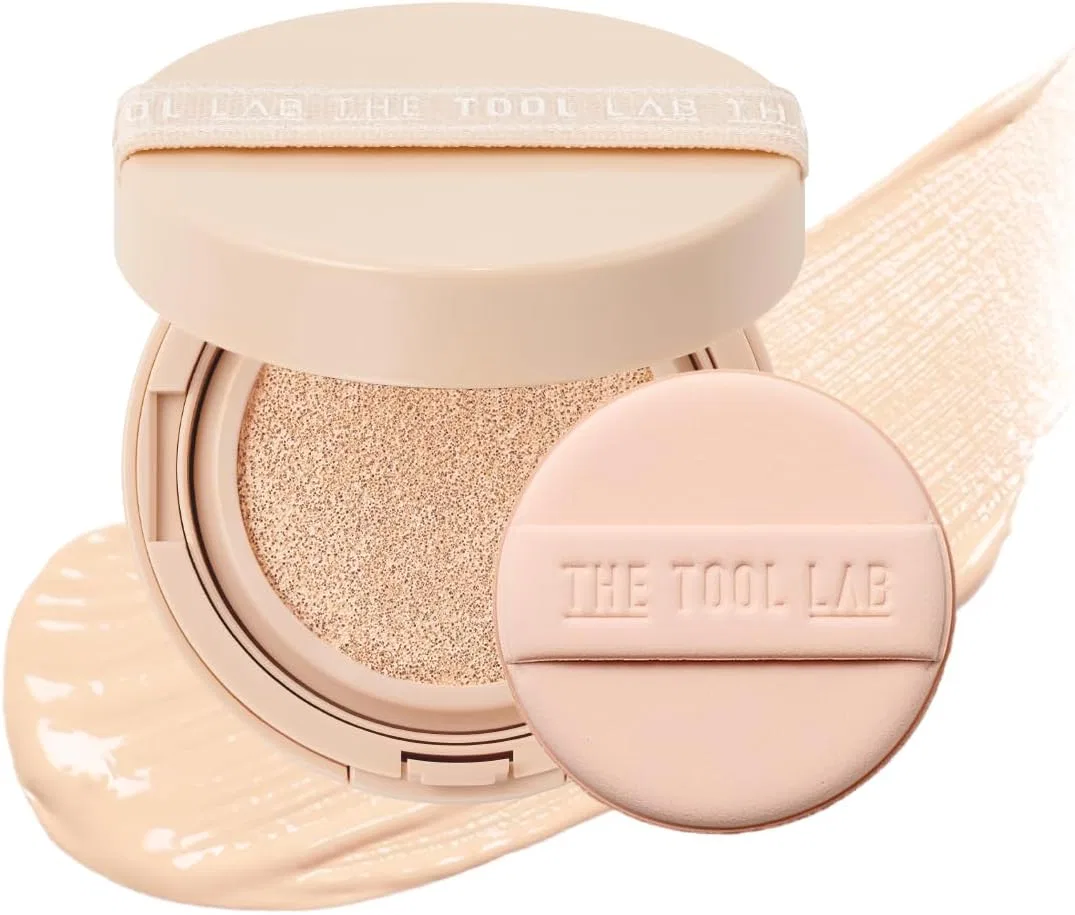 Тональное средство кушон The Tool Lab Stamp Skin Fit Cushion Grow 21 Ivory, розовый