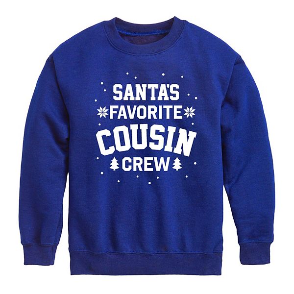 

Детский флисовый свитшот Santa's Favorite Cousin Licensed Character, Royal Blue