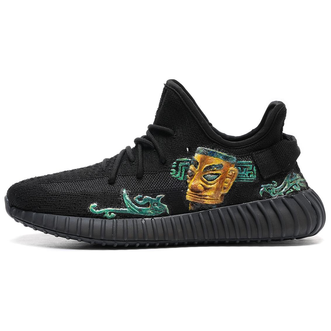 

Кроссовки adidas originals Yeezy Boost 350 V2 Lifestyle Shoes Unisex Low-top Black, черный