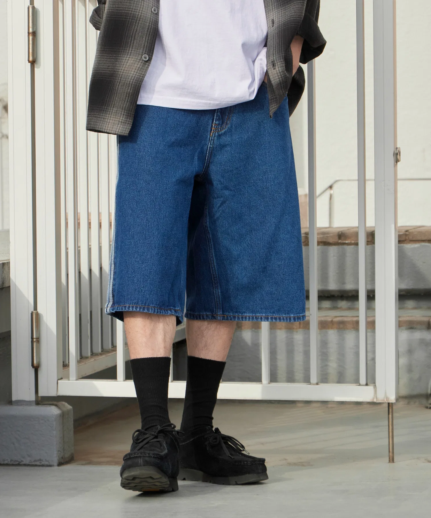 Джинсовые шорты adidas Side Stripe Denim Half Pants Jeans Shorts Весна/Лето 2026