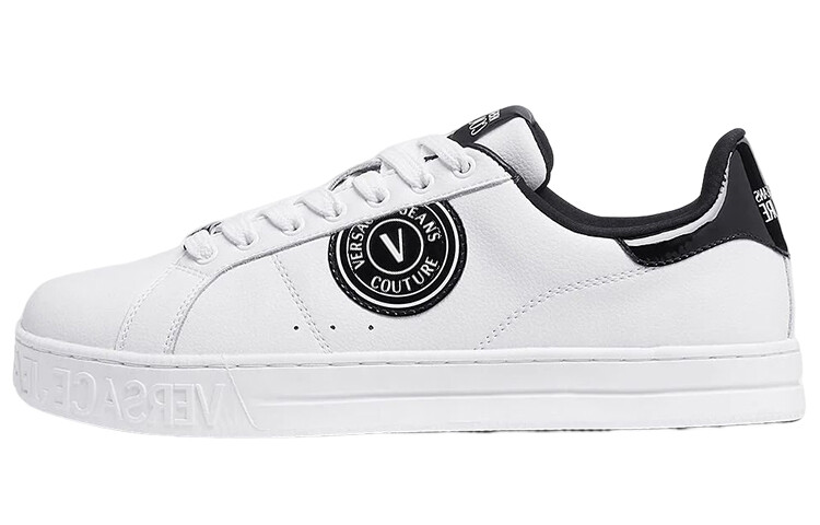 

Кроссовки Versace Jeans Skateboarding, белый/черный, Серый;черный, Кроссовки Versace Jeans Skateboarding, белый/черный