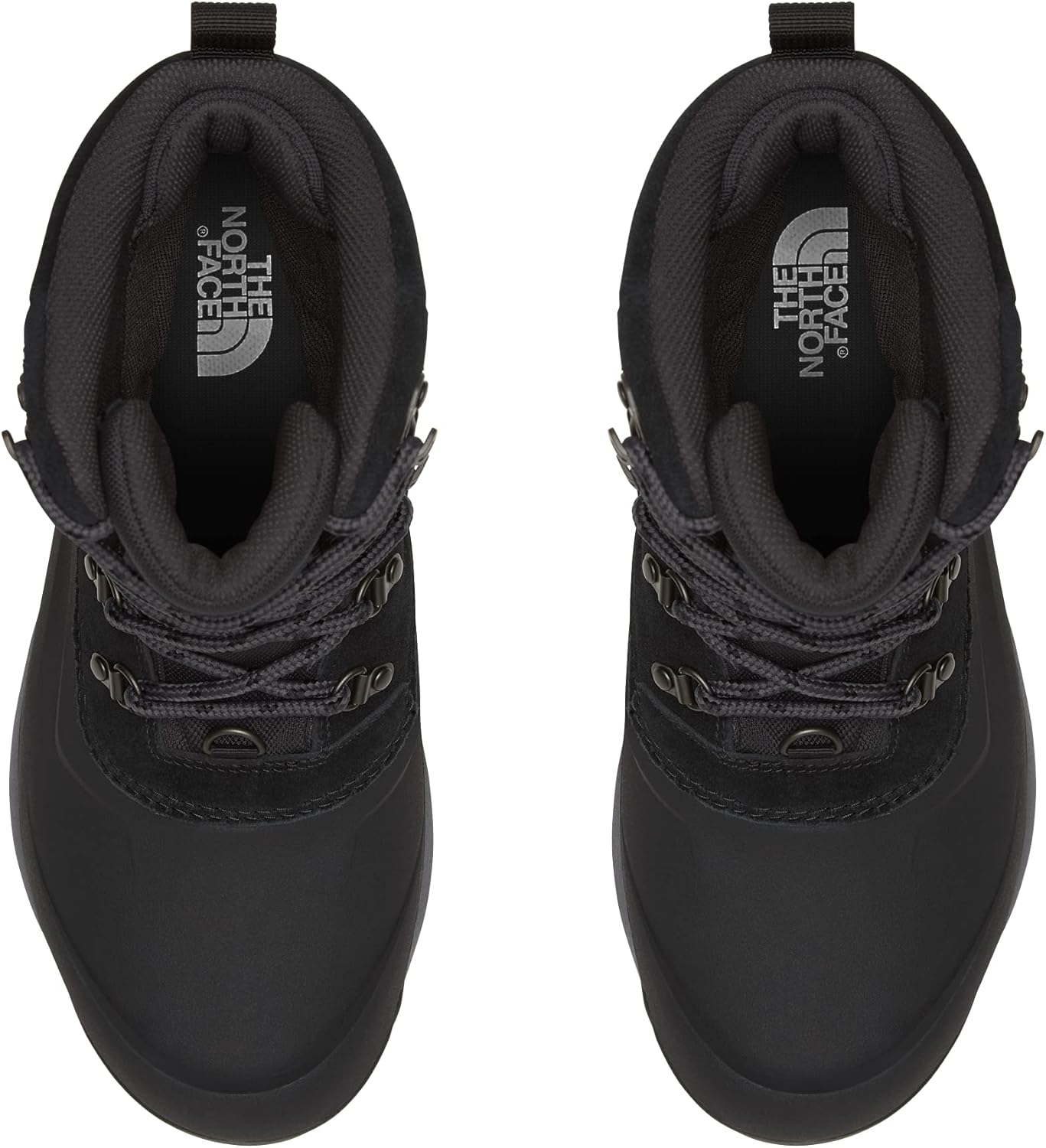 Мужские водонепроницаемые снежные ботинки The North Face Chilkat V с шнуровкой, 200 г премиальной теплоизоляции, черный/серый — фото 3