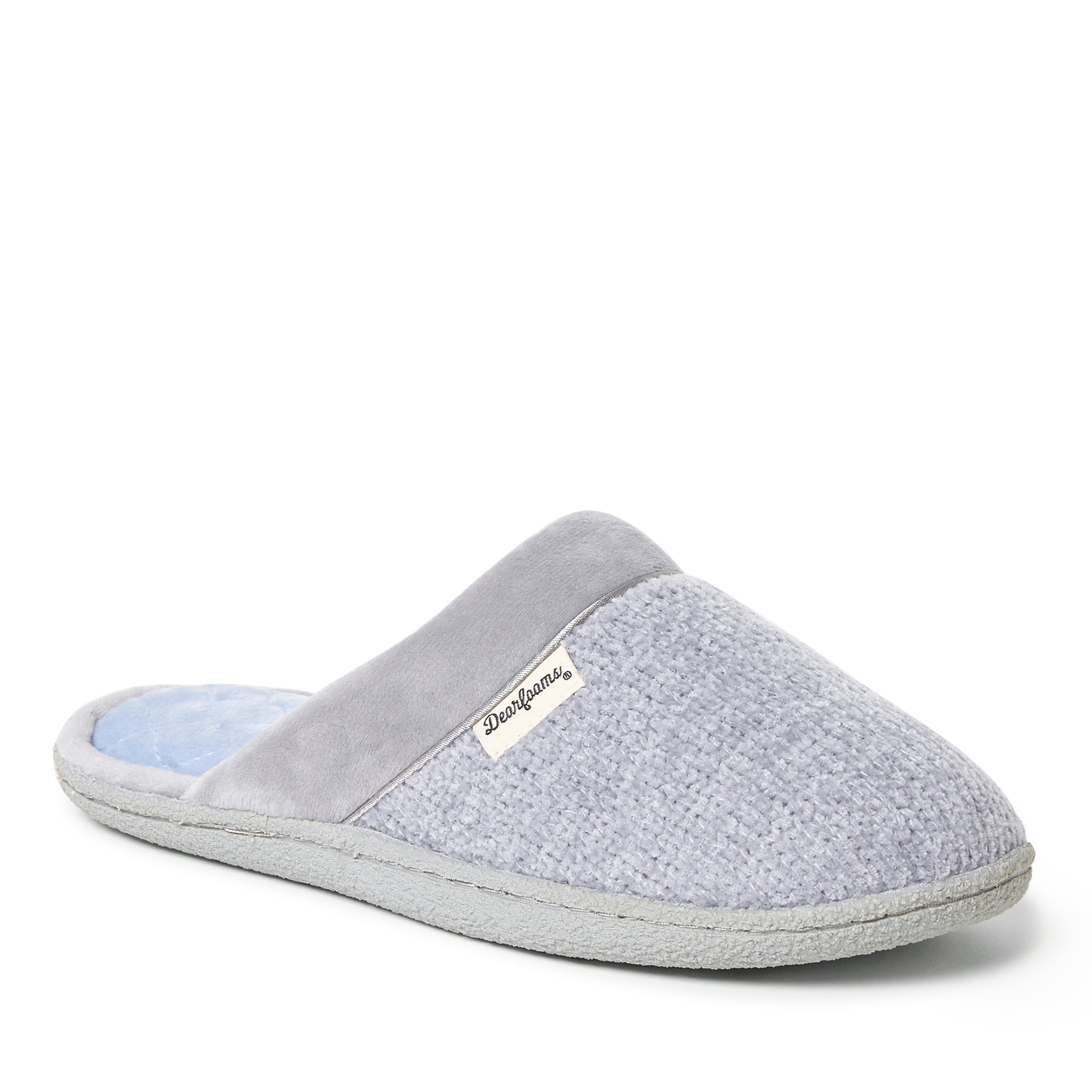 

Dearfoams Женская куртка Samantha Chenille Scuff со стеганым узором, цвет sleet