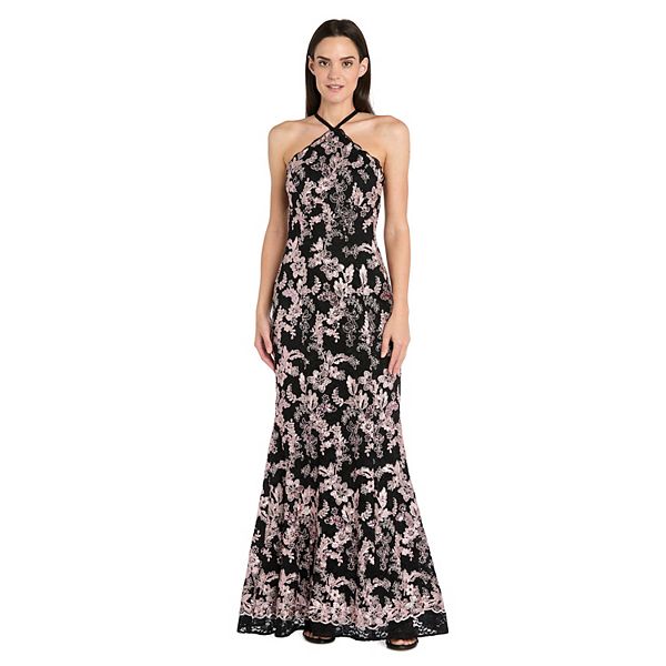 

Женское платье-халат с вышивкой и кружевом R&M Richards