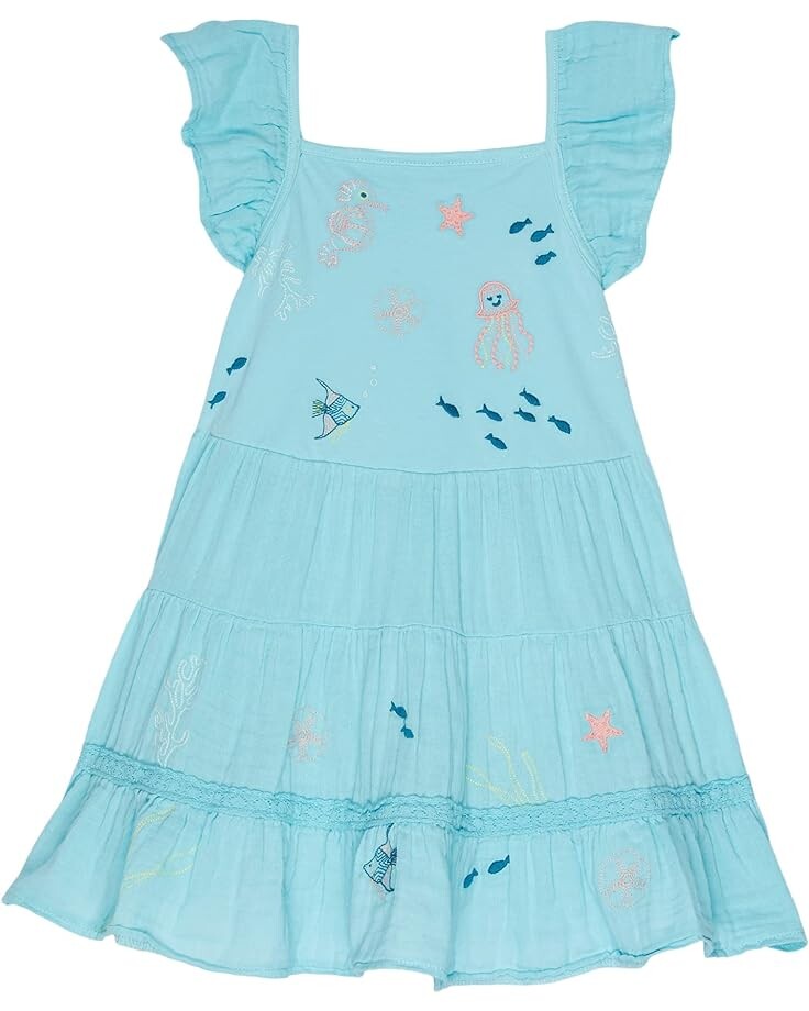 

Платье PEEK The Nature Conservancy All Over Print Ocean Dress, синий
