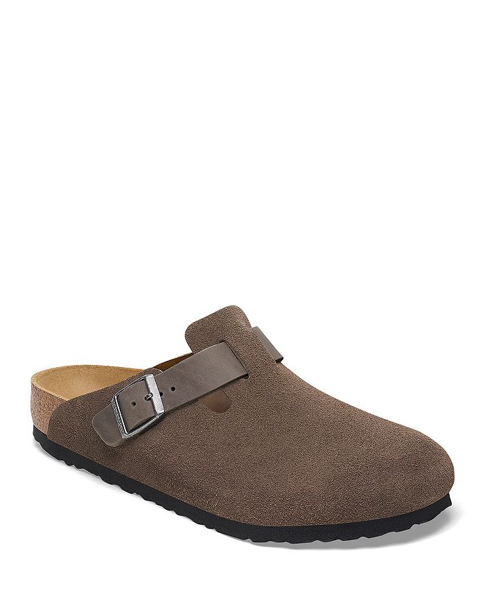 

Мужские бостонские сабо Birkenstock, коричневый/бежевый