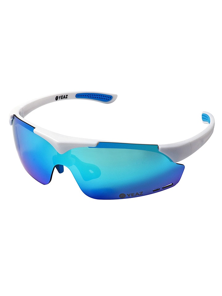 

YEAZ Спортивные очки унисекс "Sunup" в бело-голубом цвете