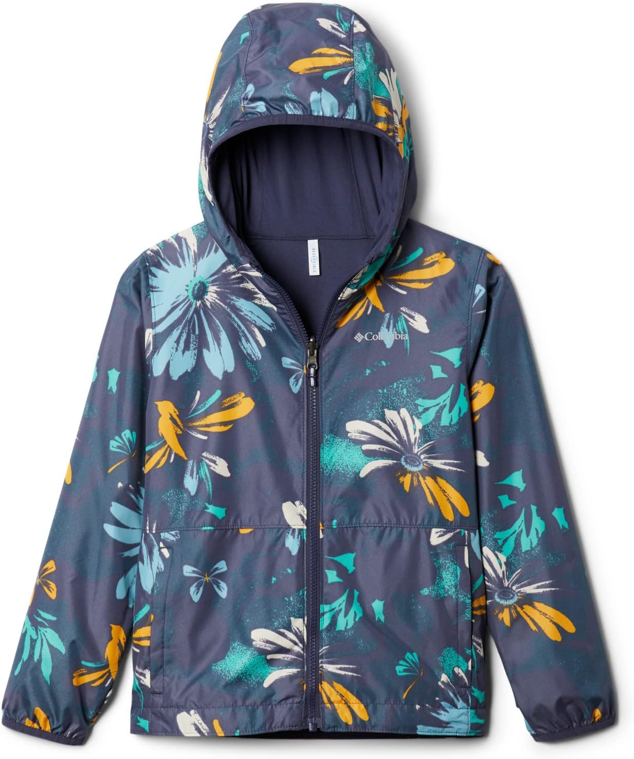 

Двусторонняя куртка Columbia boys Pixel Grabber, Nocturnal Daisy Party Multi