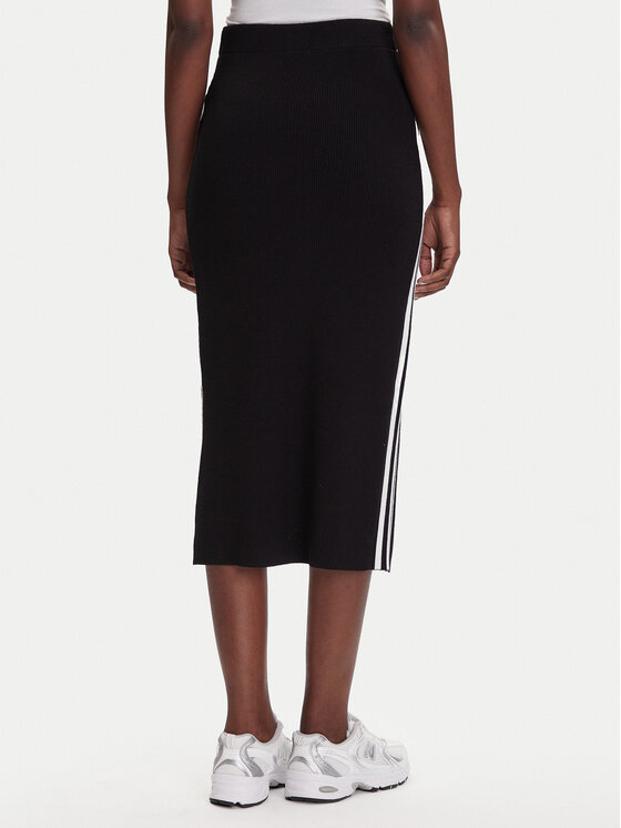 Юбка-карандаш regular fit adicolor Knit 3-Stripes JW2661 Adidas, чёрный — фото 3