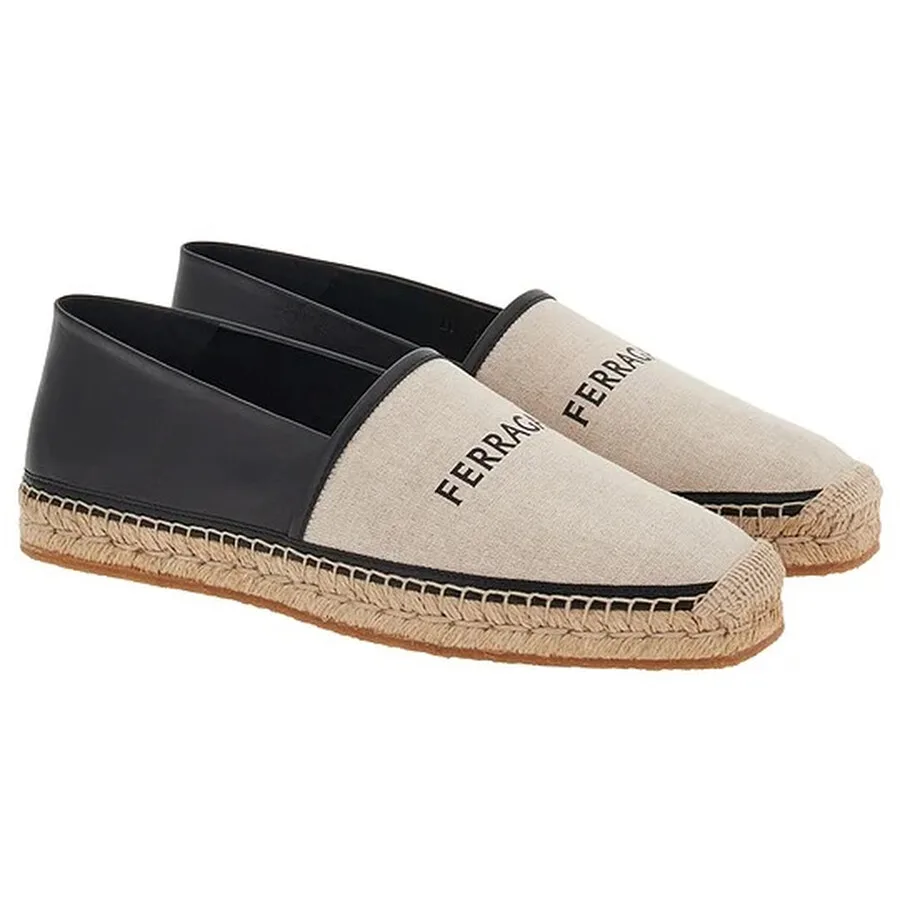 Мужские эспадрильи Ferragamo Bone Fiesse с логотипом — фото 3