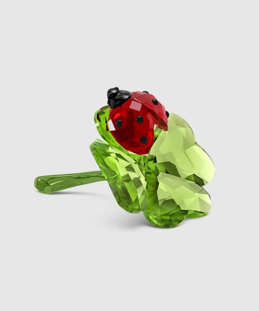 

Декоративная фигурка Swarovski Idyllia «Божья коровка и клевер», разноцветный