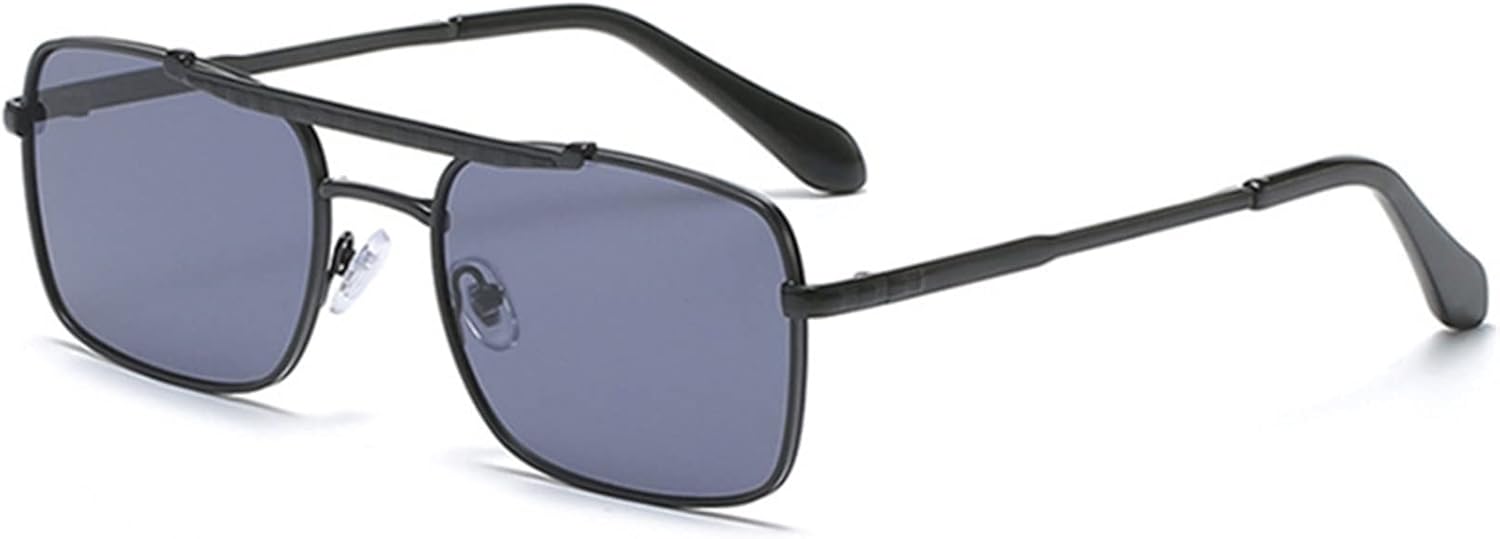 

Модные металлические квадратные солнцезащитные очки 2026 года для мужчин и женщин, для активного отдыха, уличной фотосъемки и декоративных целей (Цвет: C, Размер: 1) MTZJH, One Color