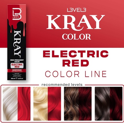 Уровень 3 Kray Electric Semi-Permanent Hair Color - Яркий стойкий блеск L3 — фото 3