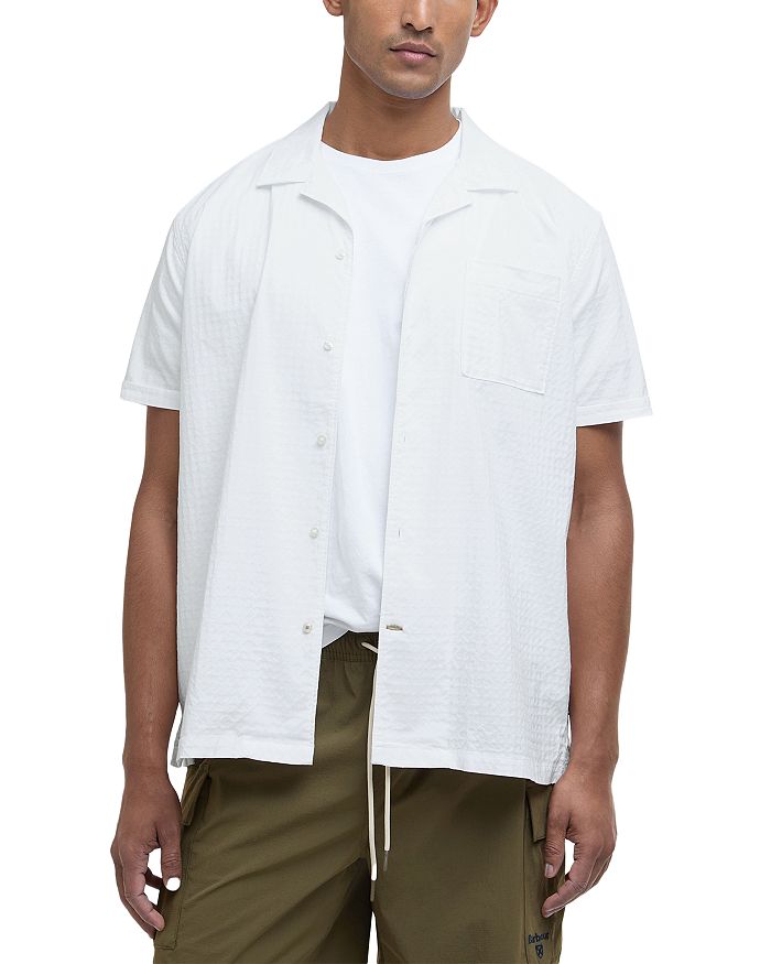 

Ирвайн Рубашка Regular Fit с фактурной тканью Barbour, белый