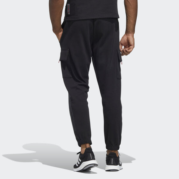 Брюки Men's adidas Cny Top Knpnt Side Pocket Cargo Lacing Casual Joggers/Pants/Trousers Black, черный — фото 4