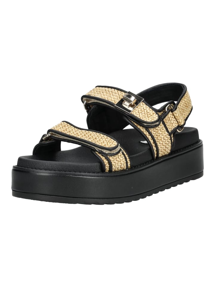 Сандалии на плоской подошве Steve Madden, цвет schwarz/beige