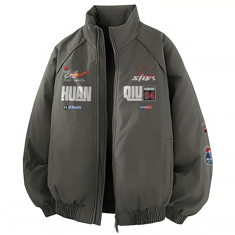 

Пуховик Unisex Stand Collar Thickened HUANQIU, темно-серый
