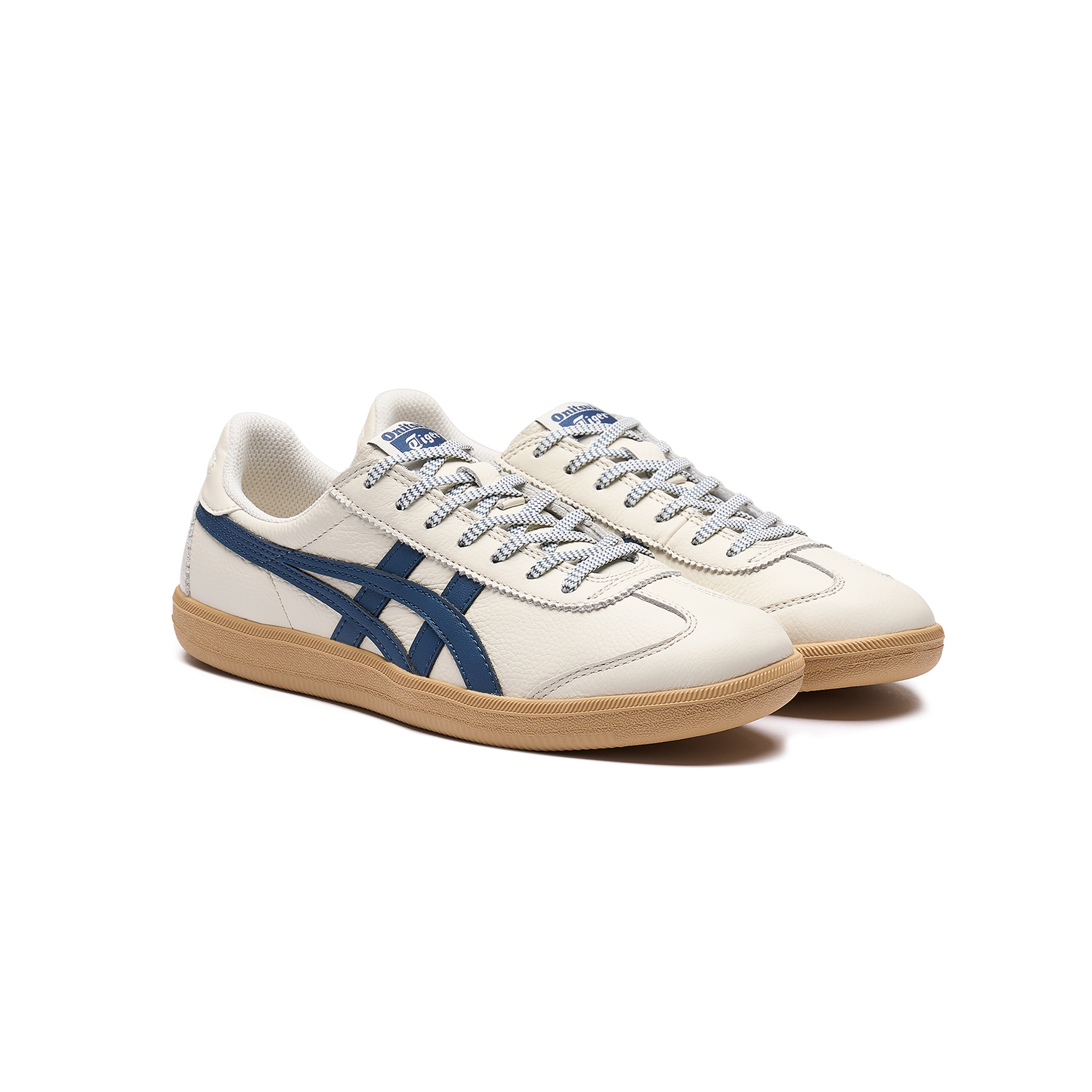 Onitsuka Tiger Tokuten Blue Caramel износостойкие низкие немецкие армейские кроссовки Unisex белые — фото 4