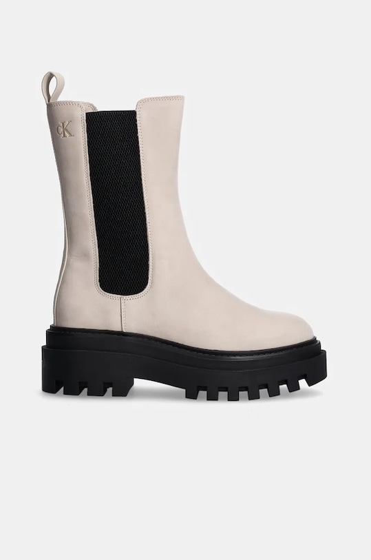 Нубуковые ботинки на платформе FLATFORM CHELSEA BOOT MG NB Calvin Klein Jeans, бежевый — фото 2