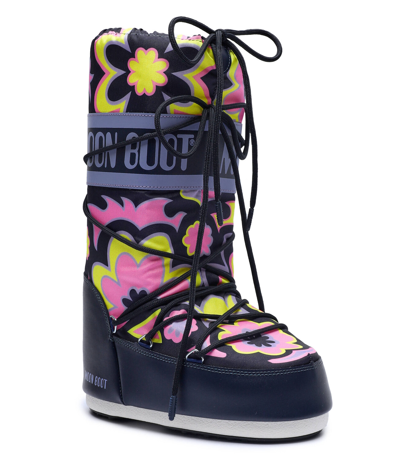 

Зимние ботинки Moon Boot ICON FLOWER, темно-синий