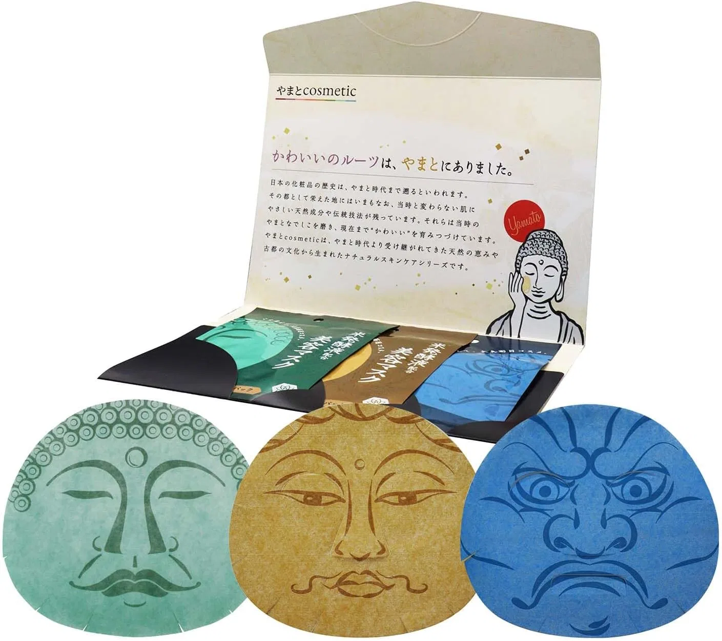 Набор масок для лица Yamato Cosmetic Buddha Pack, 3 шт., 25 мл