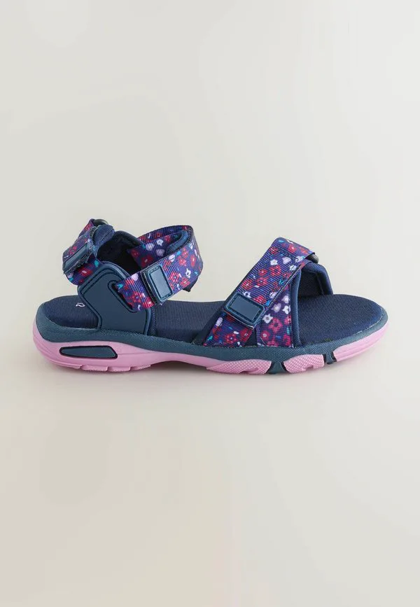 Походные сандалии стандартного размера Next, Navy Purple Floral — фото 3