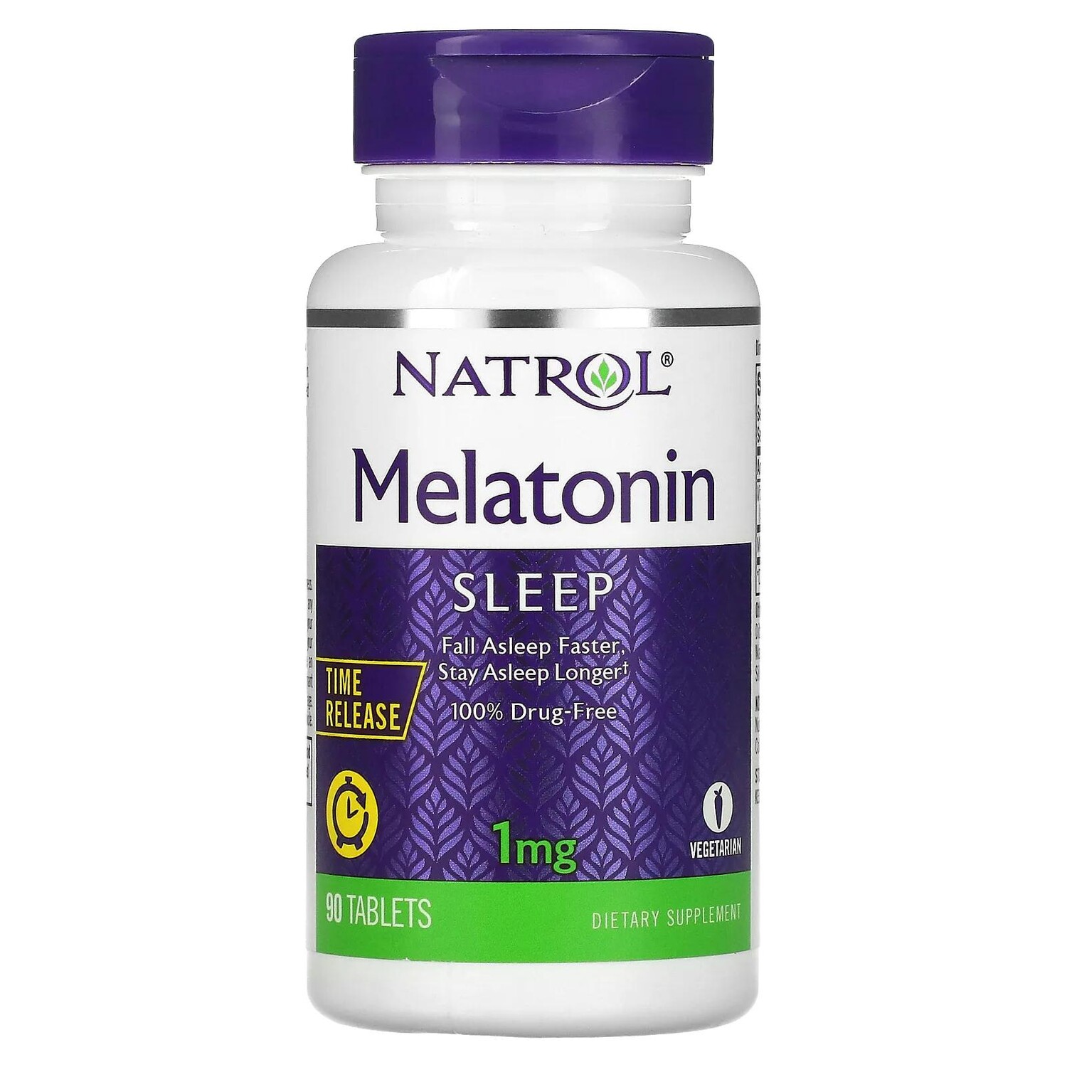 

Natrol Мелатонин медленное высвобождение 1 мг 90 таблеток