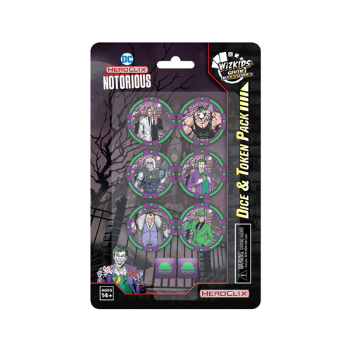 

Игровые кубики Notorious Dice And Token Pack: Dc Heroclix WizKids