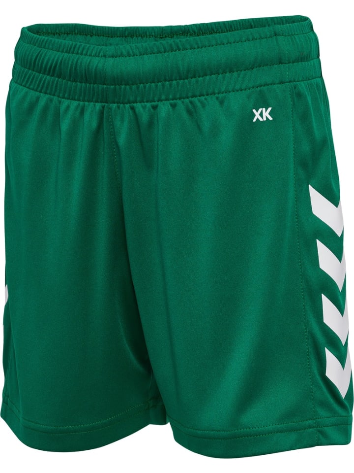 

Детские шорты "Hmlcore Xk Poly Shorts Kids" зеленого цвета Hummel