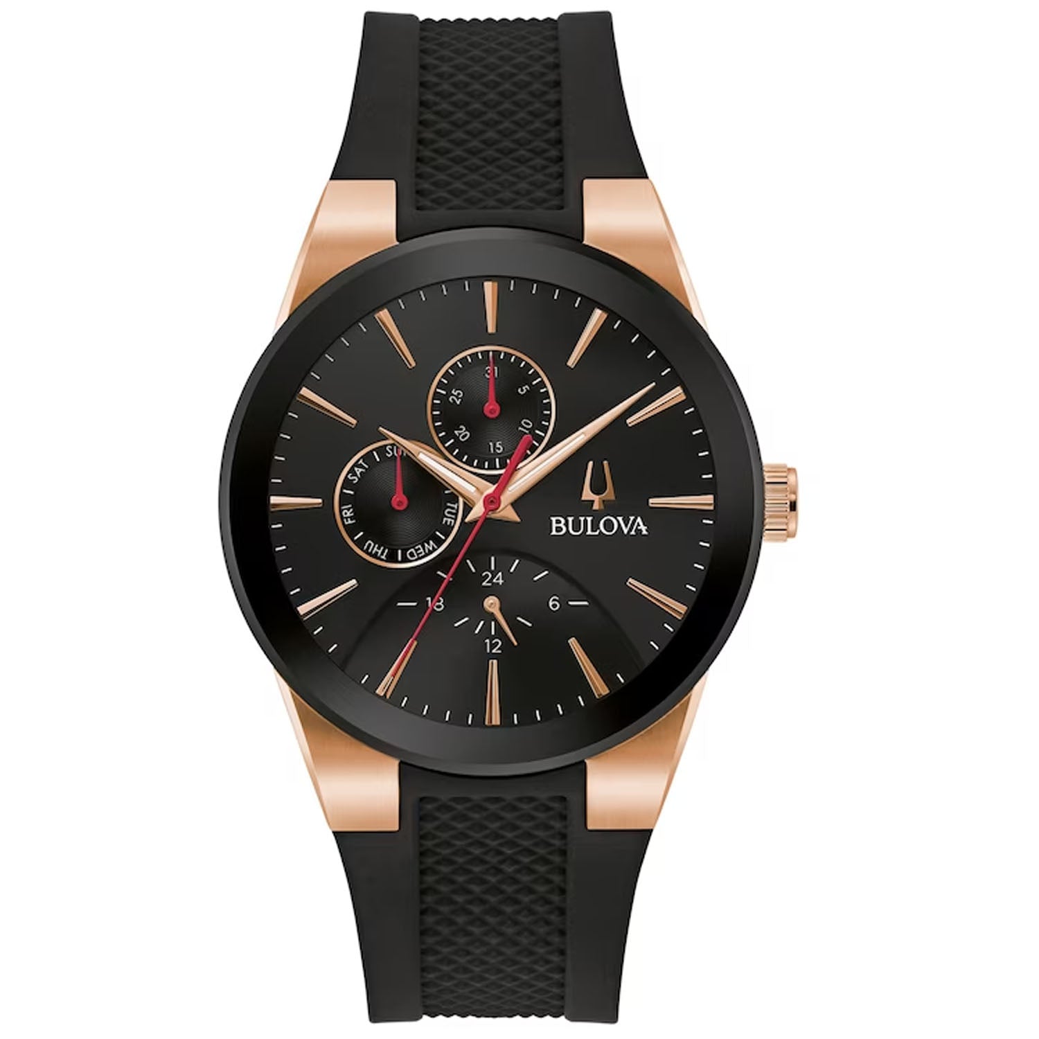

Мужские классические часы Bulova с черным циферблатом