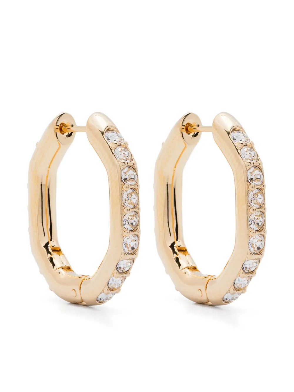 

Серьги-кольца Dextera Swarovski, золотой