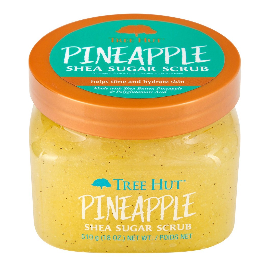 Скраб для тела pineapple shea sugar scrub Tree Hut, вес 510 гр. — фото 2