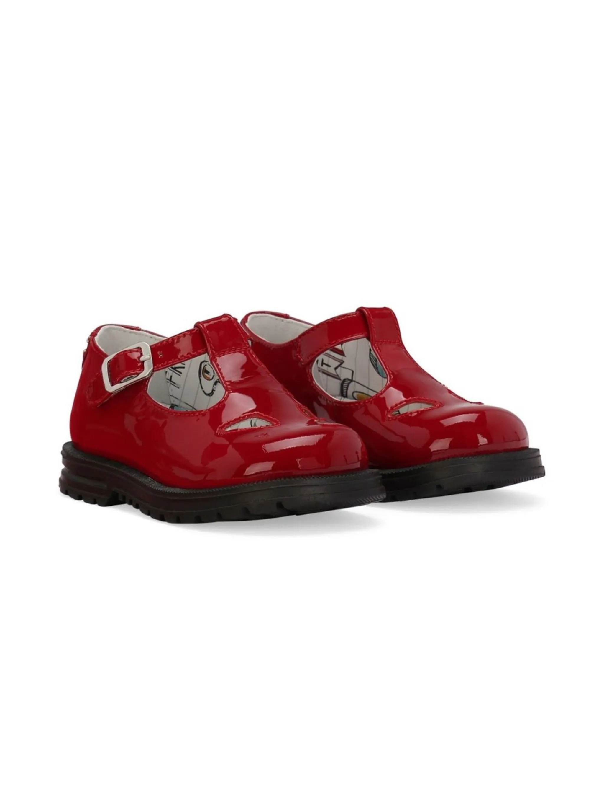 Глянцевые балетки Dolce & Gabbana Kids, красный