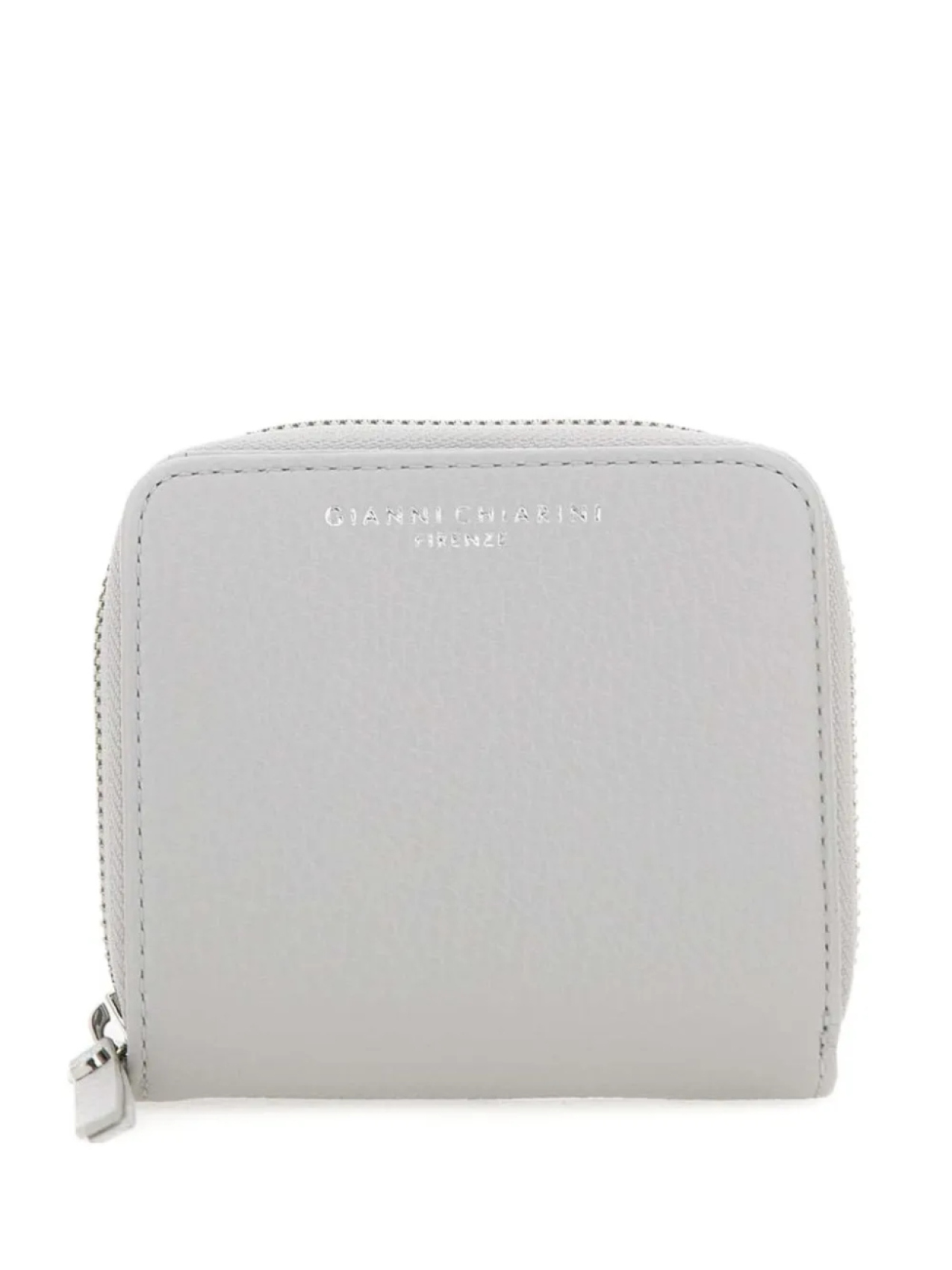 

Кожаный кошелек GIANNI CHIARINI на молнии, серый