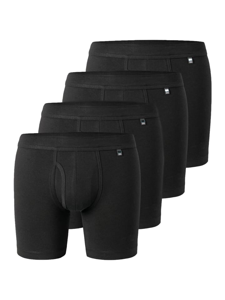 

Schiesser Длинные шорты / Брюки из хлопка Long Life черного цвета