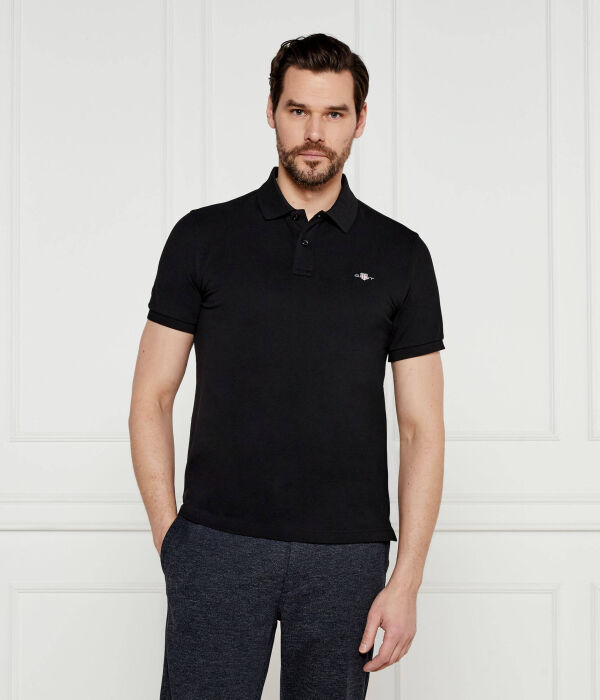 

Щит поло Slim Fit Gant, черный