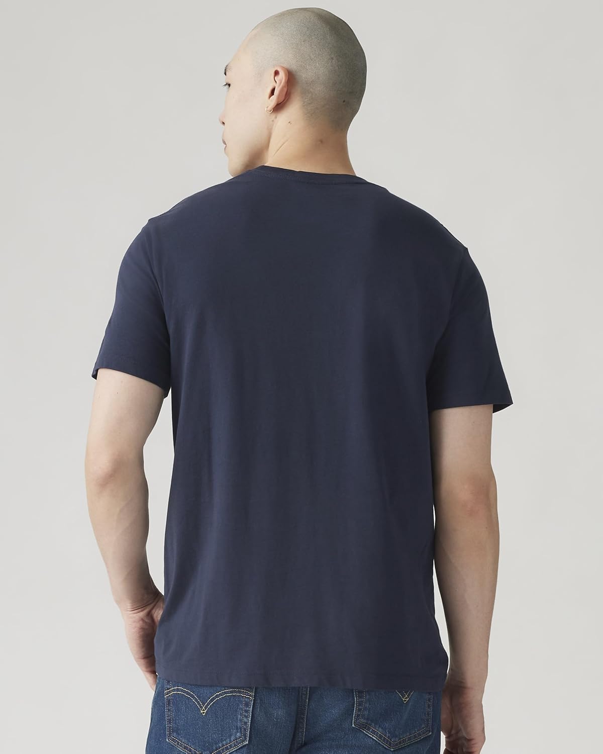 Мужская футболка Levi's стандартного кроя с коротким рукавом, темно-синий — фото 2