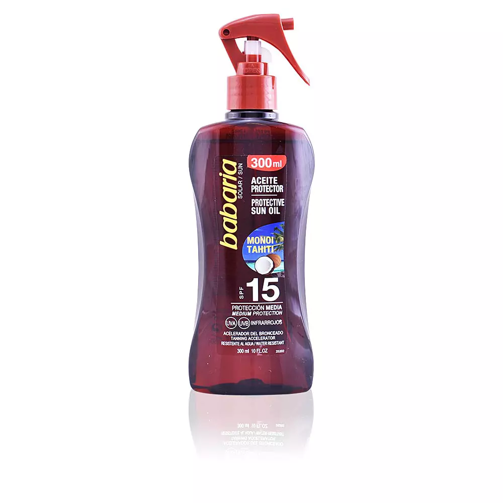 

Солнцезащитный крем Solar Aceite Protector Monoi Tahiti Spf15 Spray Babaria, 300 мл