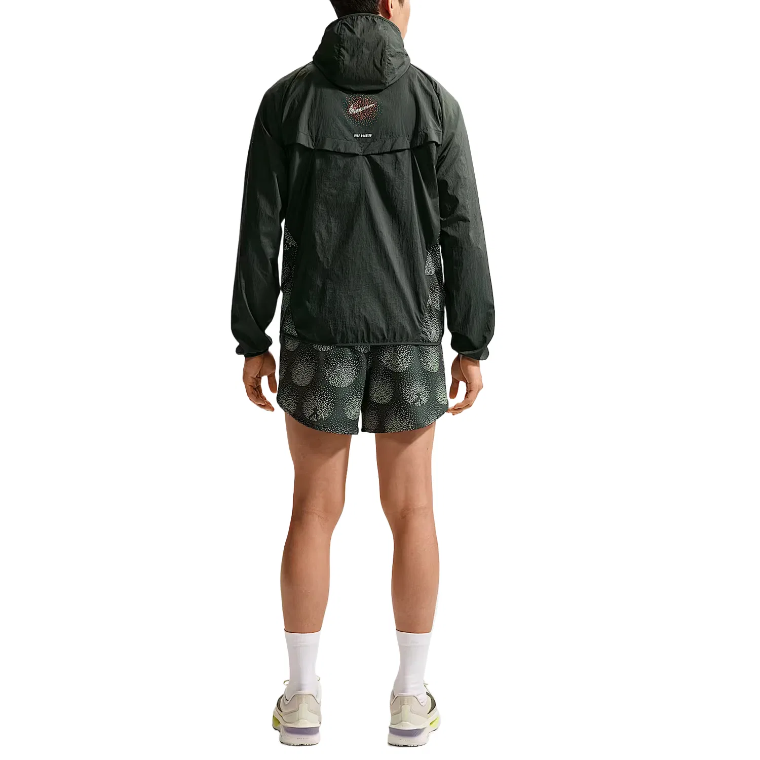 Мужские шорты для бега Dri Fit Nike, Black Cloud Green — фото 3