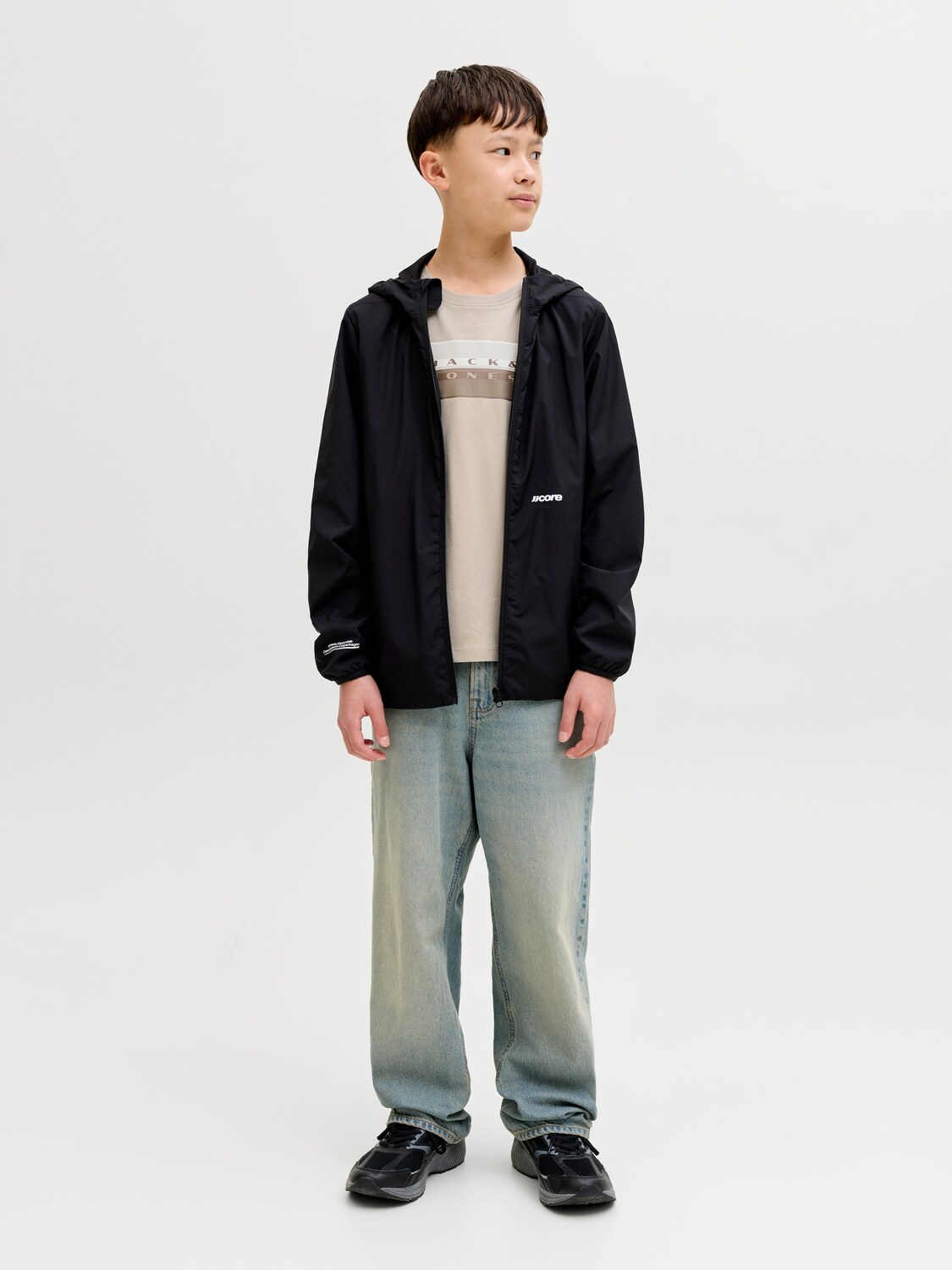 Jack & Jones Junior Футболка в темно-бежевом цвете — фото 4