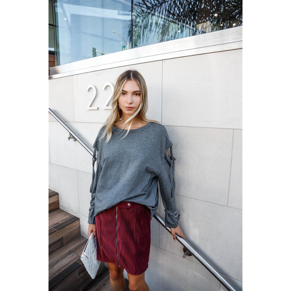 

Свитер с длинными рукавами и вырезом FASHNZFAB, цвет charcoal