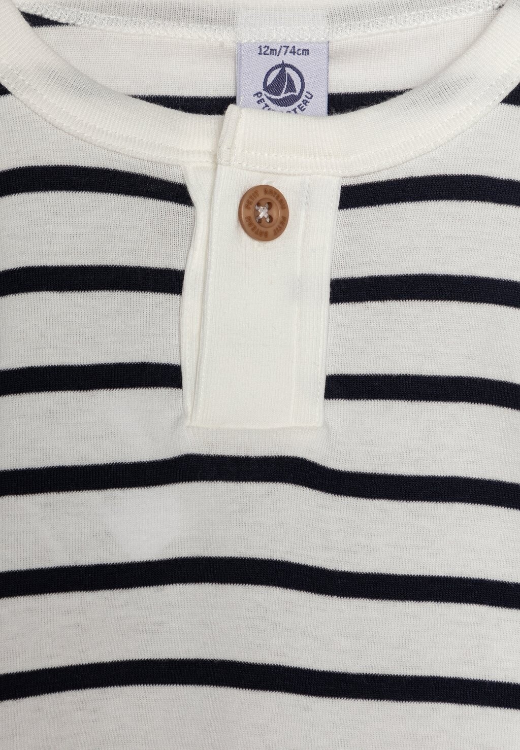 

Рубашка с длинным рукавом BABY UNISEX Petit Bateau, темно-синий