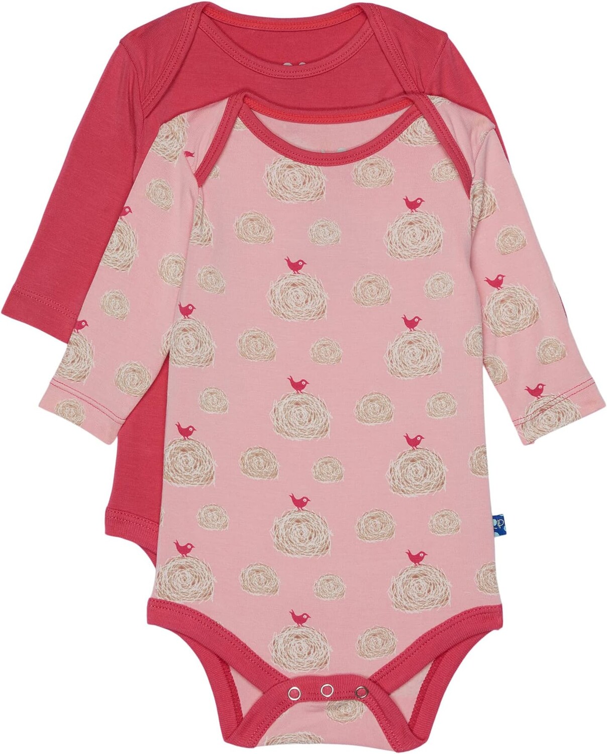 

Комбинезон Kickee Pants Long Sleeve One-Piece Set, цвет Lotus Hay Bales/Winter Rose