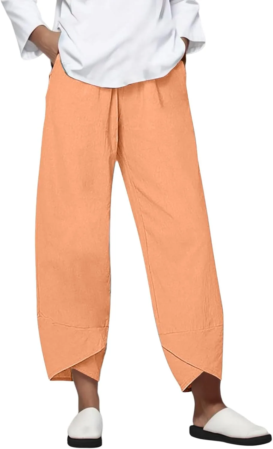 

Женские брюки Casual Straight Wide Leg с накладными карманами LCMTWX