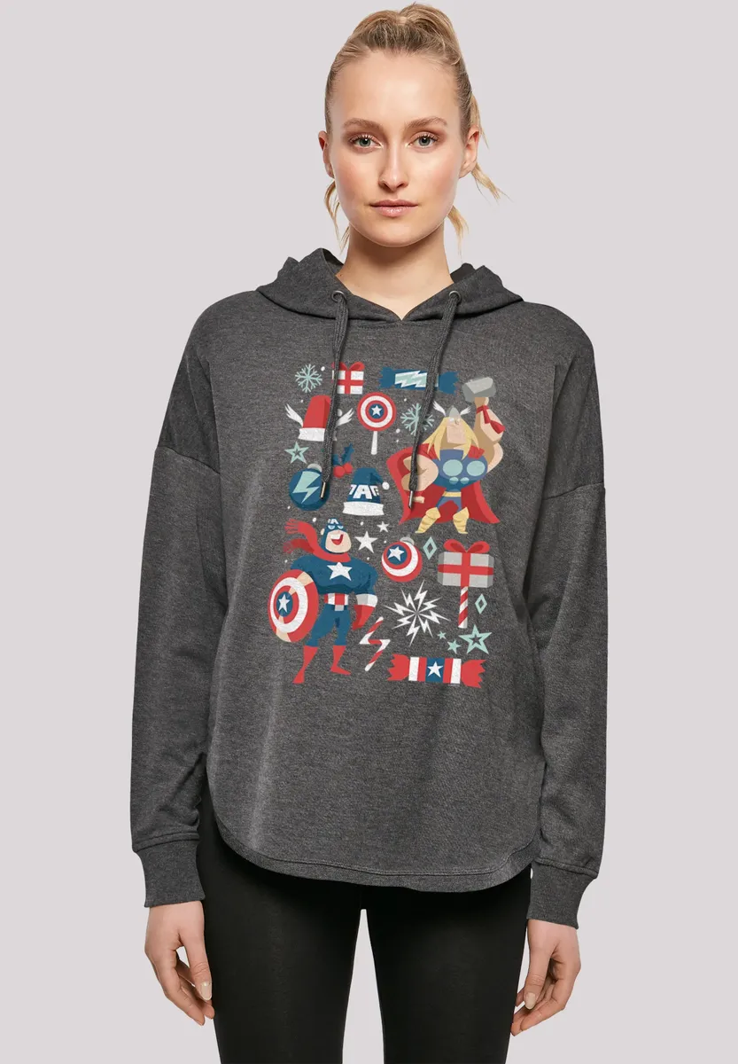 

Толстовка F4NT4STIC "Marvel Thor and Captain America Christmas", принт, цвет Charcoal