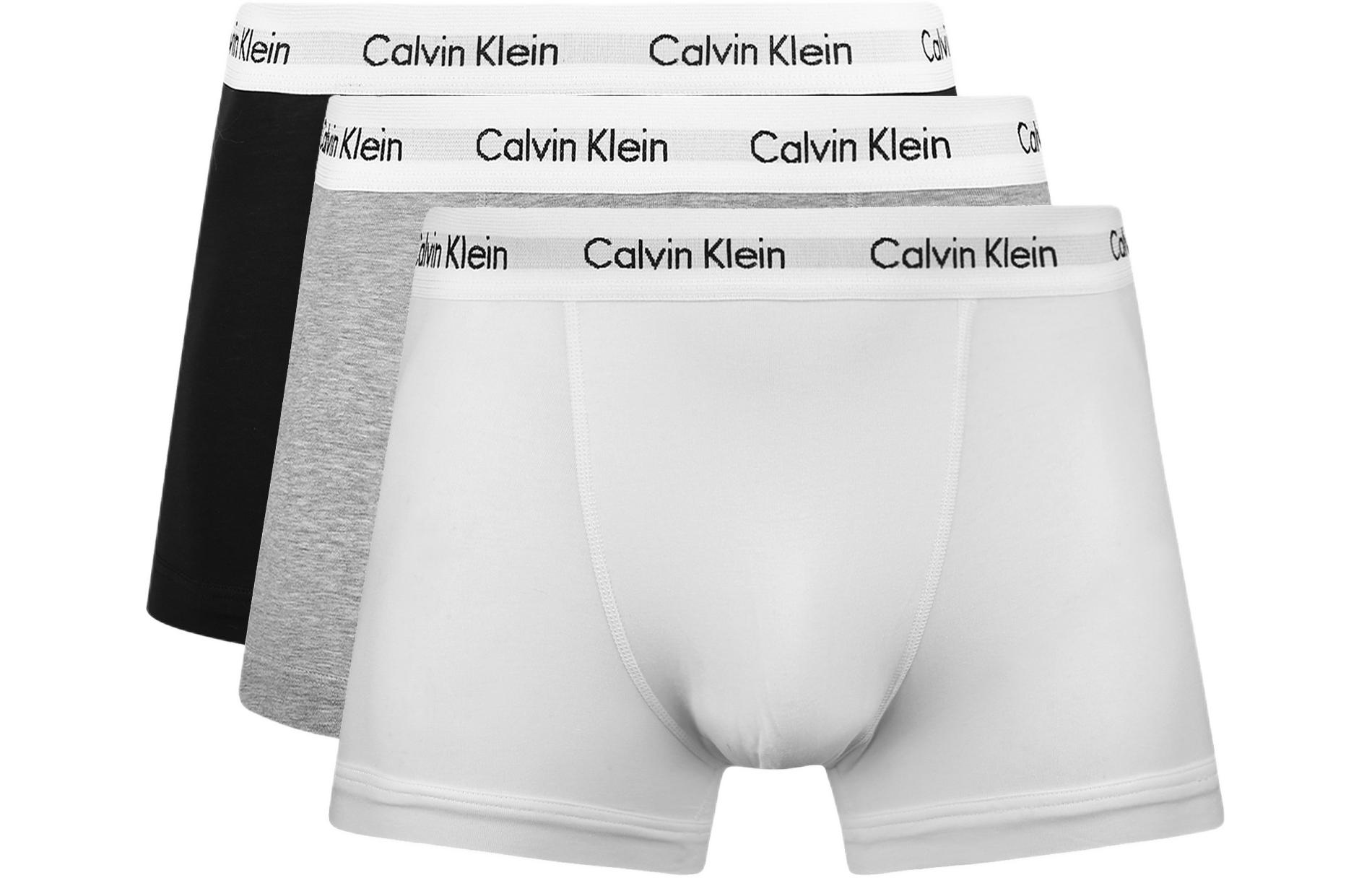 

Мужские трусы 3 штуки Calvin Klein, черный/белый/серый