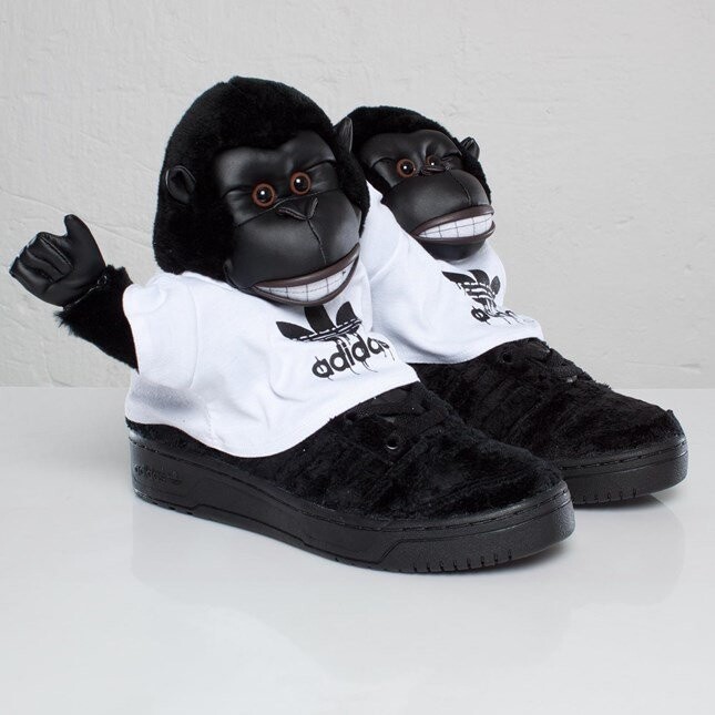 

Кроссовки Adidas Jeremy Scott 'Gorilla', черный