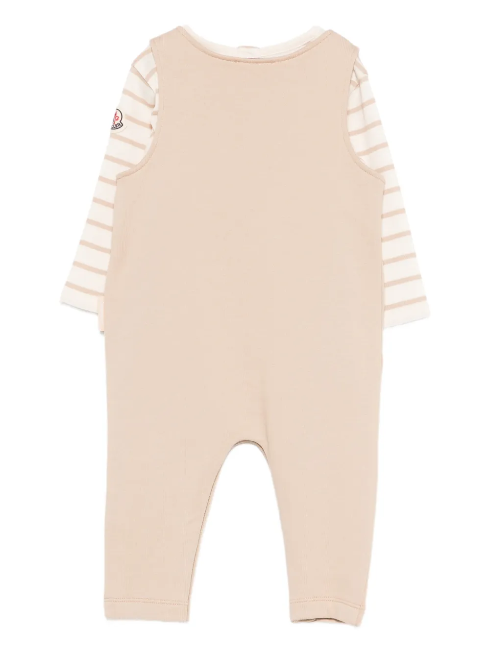 Полосатый комплект с брюками Moncler Enfant, нейтральный — фото 2